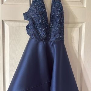 Navy Blue Homecoming  Dress
